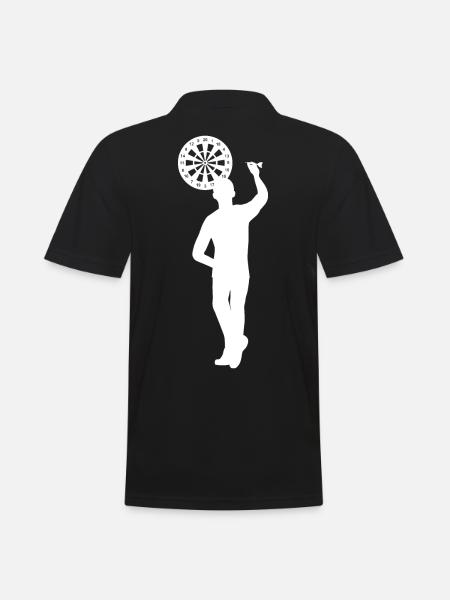 Darts Player Design Gift - Men's Polo Shirt - black