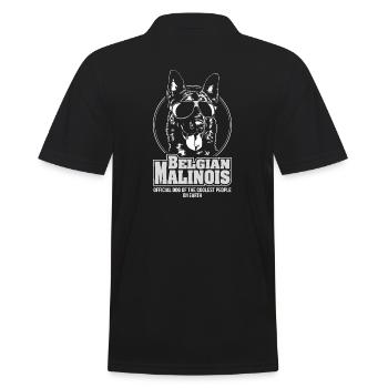 BELGIAN MALINOIS coolest people Sports canins Renard - Polo Homme - noir - Dos - Kai (181cm)