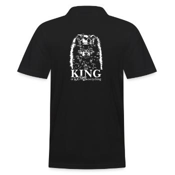 Chien roi de Poméranie disant Wilsigns - Polo Homme - noir - Dos - Kai (181cm)