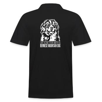 La vie de Bouvier Bernois est meilleure Chiens Wilsigns - Polo Homme - noir - Dos - Kai (181cm)