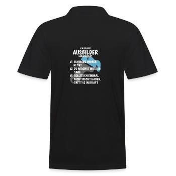 Ausbilder Spruch Geschenk Maler Lackierer - Männer Poloshirt - Schwarz - Hinten - Kai (181cm)