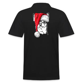 Santa Chihuahua Chiens de Noël Chiens Wilsigns - Polo Homme - noir - Dos - Kai (181cm)