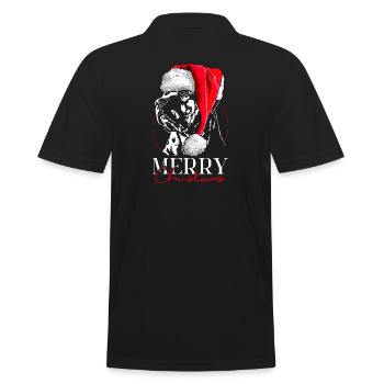 Santa TOSA INU Joyeux Noël Chiens Wilsigns - Polo Homme - noir - Dos - Kai (181cm)