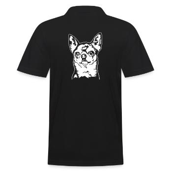 CHIHUAHUA Chien Portrait Chiens Wilsigns - Polo Homme - noir - Dos - Kai (181cm)