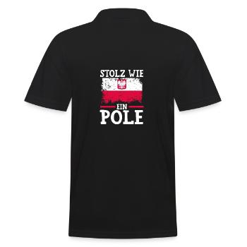 Polonais Pologne - Polo Homme - noir - Dos - Kai (181cm)