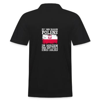 Polonais Pologne - Polo Homme - noir - Dos - Kai (181cm)