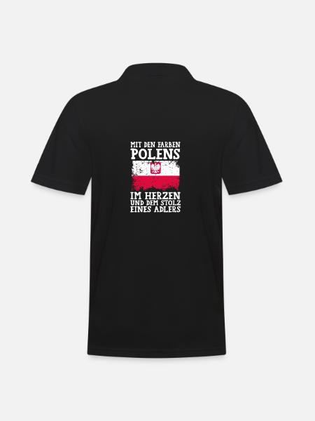 Pole Polish Poland - Men's Polo Shirt - black