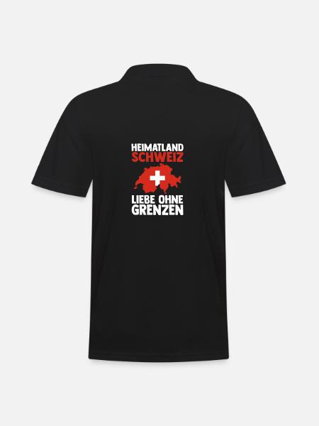 Suisse suisse - Polo Homme - noir