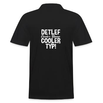 Prénom Detlef - Polo Homme - noir - Dos - Kai (181cm)