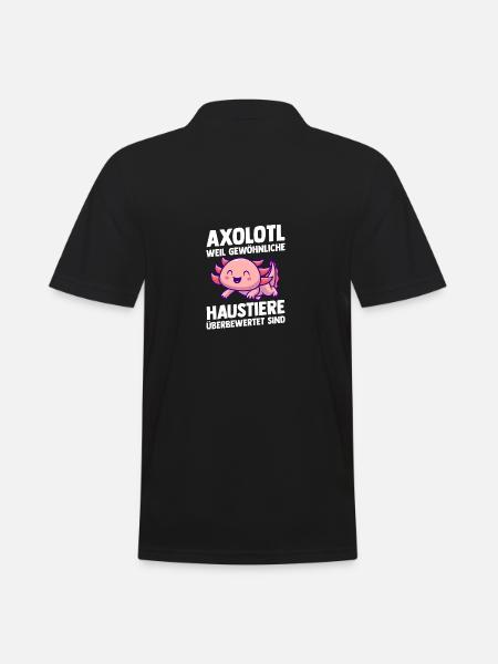 Axolotl - Men's Polo Shirt - black