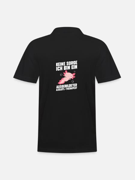 Axolotl - Men's Polo Shirt - black