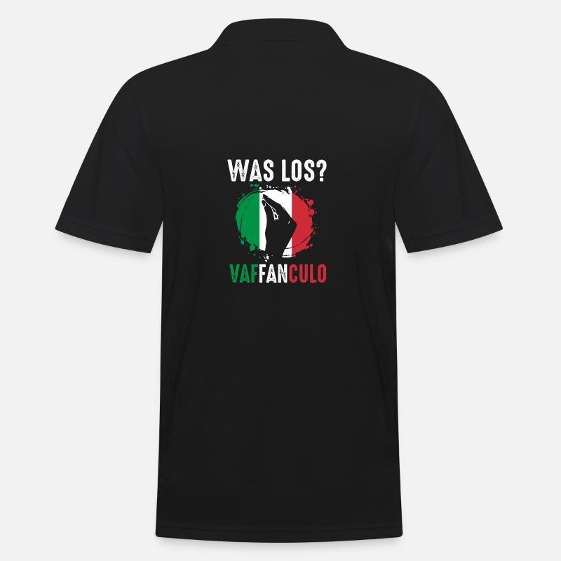Italie Vaffanculo italien - Polo Homme - noir