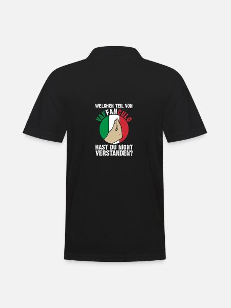 Italy Italian Vaffanculo - Men's Polo Shirt - black
