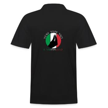 Italien Italiener Vaffanculo - Männer Poloshirt - Schwarz - Hinten - Kai (181cm)