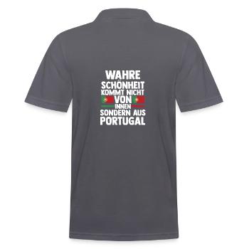 Portugal portugais - Polo Homme - charbon - Dos - Nico (186cm)