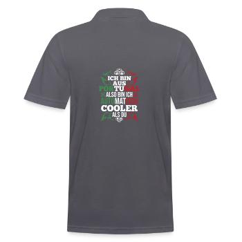 Portugal portugais - Polo Homme - charbon - Dos - Nico (186cm)