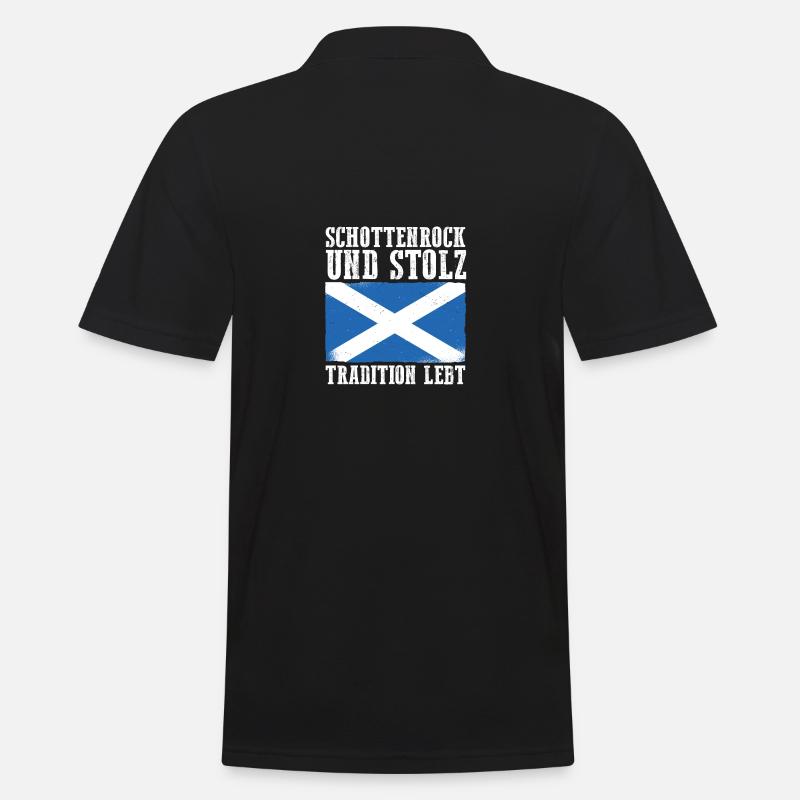 Schotten Schottisch Schottland - Männer Poloshirt - Schwarz