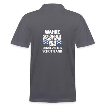 Schotten Schottisch Schottland - Männer Poloshirt - Anthrazit - Hinten - Nico (186cm)