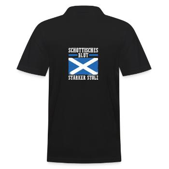 Scots Scottish Scotland - Men's Polo Shirt - black - Back - Kai (181cm)