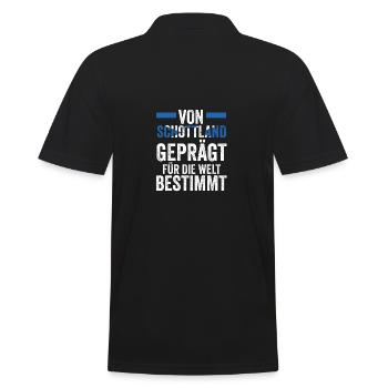 Scots Scottish Scotland - Men's Polo Shirt - black - Back - Kai (181cm)
