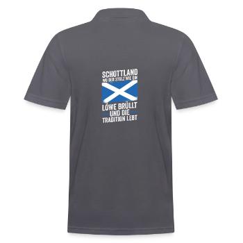 Schotten Schottisch Schottland - Männer Poloshirt - Anthrazit - Hinten - Nico (186cm)