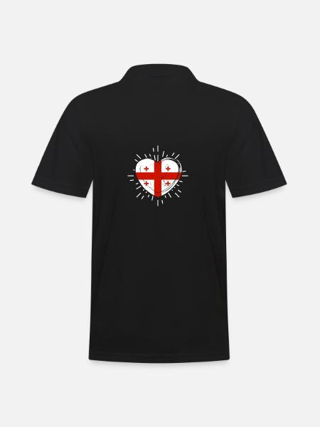 Georgian Georgia - Men's Polo Shirt - black
