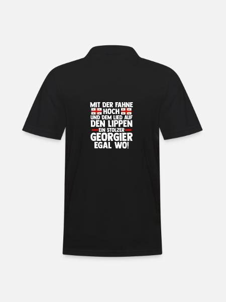 Georgian Georgia - Men's Polo Shirt - black