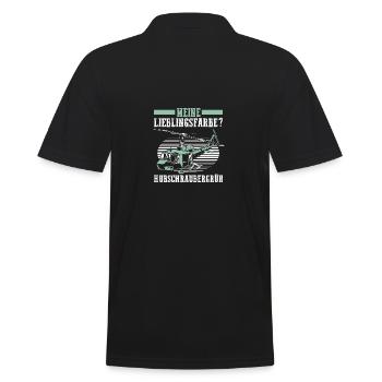 Pilot Helicopter Helicopter - Men's Polo Shirt - black - Back - Kai (181cm)