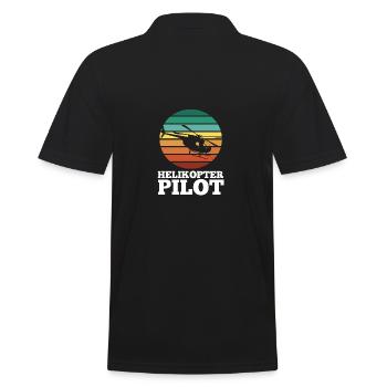 Pilote Hélicoptère Hélicoptère - Polo Homme - noir - Dos - Kai (181cm)