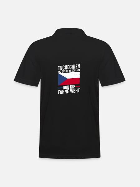Tchèques République tchèque - Polo Homme - noir