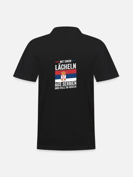 Serbe Serbe Serbie - Polo Homme - noir