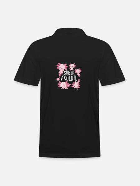Axolotl - Men's Polo Shirt - black