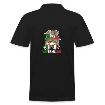 Italie Italien Vaffanculo - Polo Homme - noir - Dos - Kai (181cm)