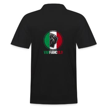Italy Italian Vaffanculo - Men's Polo Shirt - black - Back - Kai (181cm)