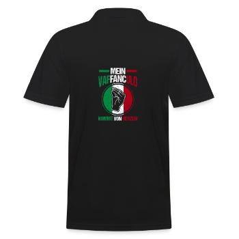 Italy Italian Vaffanculo - Men's Polo Shirt - black - Back - Kai (181cm)