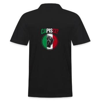 Italie Italien Capisci - Polo Homme - noir - Dos - Kai (181cm)