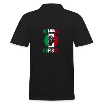 Italie Italien Capisci Vaffanculo - Polo Homme - noir - Dos - Kai (181cm)
