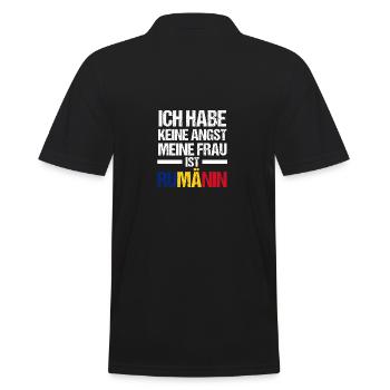 Rumänen Rumänien - Männer Poloshirt - Schwarz - Hinten - Kai (181cm)