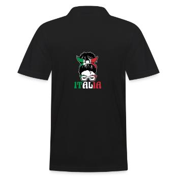 Italia Italian Italian Italy - Men's Polo Shirt - black - Back - Kai (181cm)
