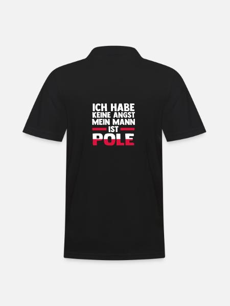 Pole Polen - Männer Poloshirt - Schwarz
