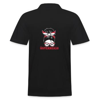 Austrians Austria - Men's Polo Shirt - black - Back - Kai (181cm)