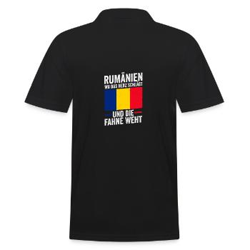 Roumain Roumanie Roumanie - Polo Homme - noir - Dos - Kai (181cm)