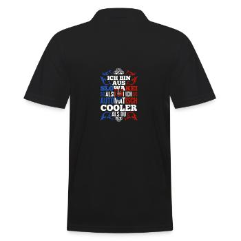 Slowaken Slowakei - Männer Poloshirt - Schwarz - Hinten - Kai (181cm)