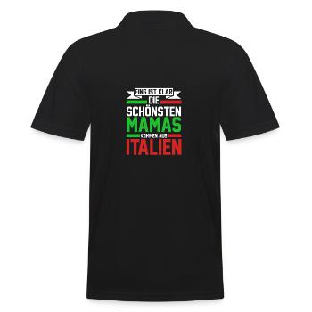 Italie Italien Papa Père Italien Italie - Polo Homme - noir - Dos - Kai (181cm)
