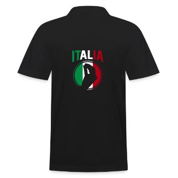 Italia Italian Italian Italy - Men's Polo Shirt - black - Back - Kai (181cm)