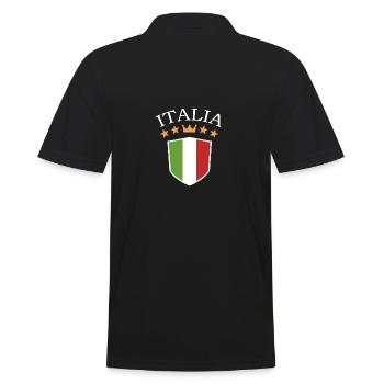 Italia Italian Italian Italy - Men's Polo Shirt - black - Back - Kai (181cm)