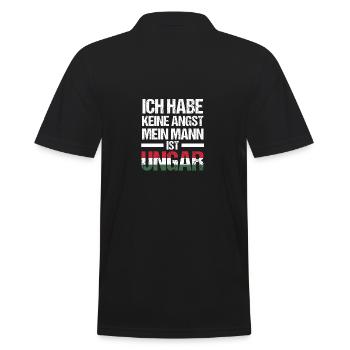 Magyaren Ungarn - Männer Poloshirt - Schwarz - Hinten - Kai (181cm)