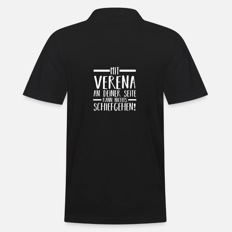 First name Verena - Men's Polo Shirt - black