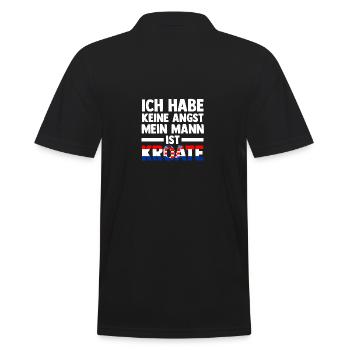 Kroaten Kroate Kroatin Hrvatska Kroatien - Männer Poloshirt - Schwarz - Hinten - Kai (181cm)