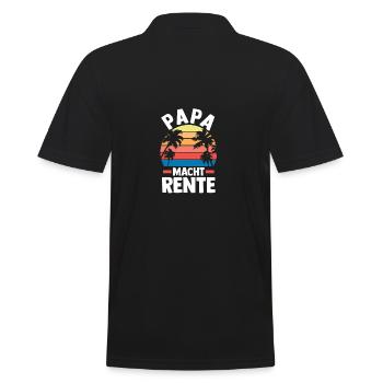 Vacation Vacationer Father Dad - Men's Polo Shirt - black - Back - Kai (181cm)
